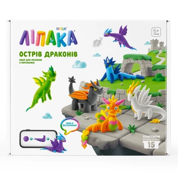 Меганабор пластилина Липака: Остров драконов — 6 дракончиков (15035-UA01)