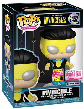 Фигурка Funko Pop! Animation: Invincible — #2452 Неуязвимый в полете с протектором (Invincible Floating with Pop! Protector)