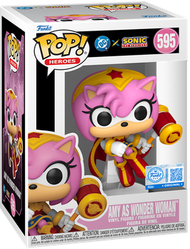 Фигурка Funko Pop! Games: Sonic the Hedgehog — #595 Эми как Чудо-Женщина (Amy as Wonder Woman)