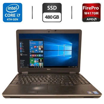 Мобильная рабочая станция Dell Precision M2800 / 15.6" (1920x1080) IPS / Intel Core i7-4810MQ (4 (8) ядра по 2.8 - 3.8 GHz) / 16 GB DDR3 / 480 GB SSD / AMD FirePro W4170M, 2 GB GDDR5, 128-bit / WebCam / DVD-ROM б/у