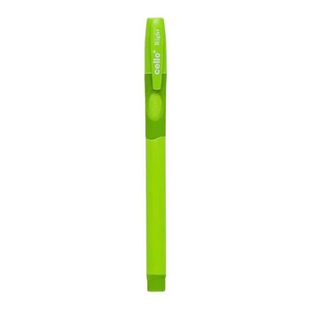 Ручка масляная "Fine Top" Ellott CL1361R-50(Blue) синяя 0,7 мм, тренажер правша Зеленый