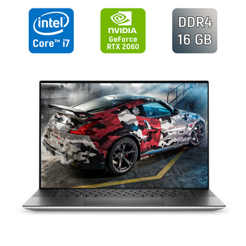 Игровой ноутбук Dell XPS 17 9700 / 17.3" (1920x1200) IPS / Intel Core i7-10875H (8 (16) ядер по 2.3 - 5.1 GHz) / 16 GB DDR4 / 512 GB SSD / nVidia GeForce RTX 2060, 6 GB GDDR6, 192-bit / WebCam / TouchID / Windows 10 б/у