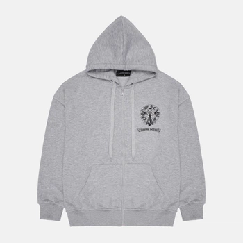 Мужская Кофта Зип-Худи Chrome Hearts Zip-Hoodie Серый 2026 М