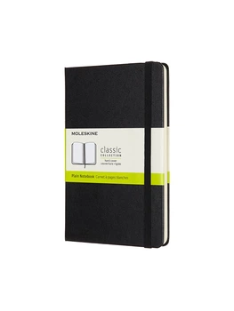 Записная книжка Moleskine Classic средняя, Нелинованная Черная (QP052) 8058647626604