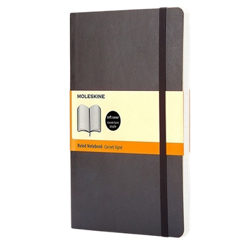 Записна книжка Moleskine Classic 13 х 21 см 192 сторінки в лінійку Чорна (9788883707162)