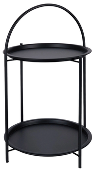 Stolik kawowy Trends 4 You metalowy 40 x 40 x 66 cm czarny 568199 (8721037532358)