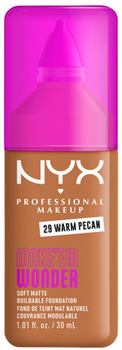Тональна основа Nyx Professional Makeup Make ‘Em Wonder Матуюча 29 Warm Pecan 30 мл (800897275464)
