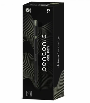 Ручка гелевая серебро 1,0 мм linc 12 штук Pentonic (420415)