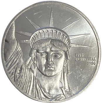 Колекційна срібна медаль «Торговельне срібло "Свобода" - "Liberty" Trade Silver» 31,1 г 1986 рік