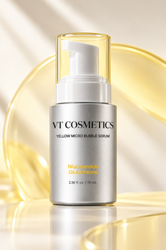 Сироватка для обличчя для рівного тону VT Cosmetics Niacinamide Glutathione Yellow Micro Bubble Serum з ніацинамідом і глутатіоном, 70 мл