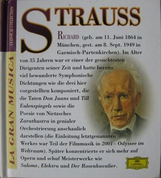 Музичний CD диск Richard Strauss - La Gran Musica - Classical Collection фірмовий