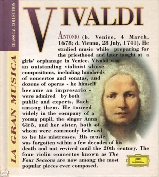 Музичний CD диск Antonio Vivaldi - La Gran Musica - Classical Collection фірмовий