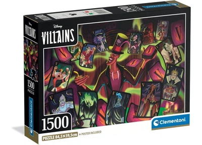 Пазл Clementoni Главные злодеи Диснея, Disney (Disney Villains Theme Puzzle - 1500 pcs.), коллаж, 1500 эл. (31744)
