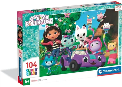 Пазл Clementoni SuperСolor: Кукольный домик Габби, DreamWorks (SuperСolor - Gabby's Dollhouse Puzzle - 104 pcs.), 104 эл. (25034)