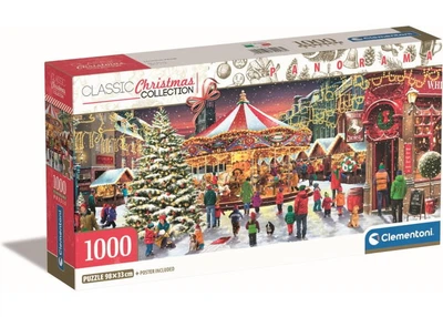 Пазл Clementoni Classic Christmas Collection: Рождество (Classic Christmas Collection - Christmas Panorama Puzzle - 1000 pcs.), 1000 эл. (панорама) (39928)