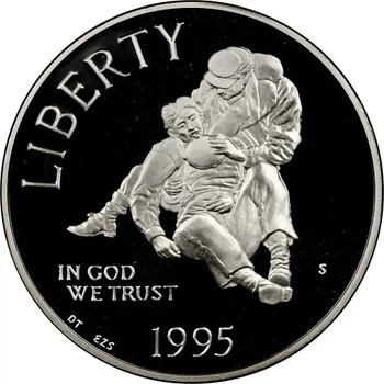 Колекційна срібна монета “Liberty – Громадянська війна” PROOF 26,73 г 1995 рік