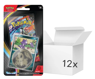 Набір карток Pokemon TCG: Mega Evolution 04 - Chaos Rising - Checklane Blister 12 шт (ZES196214140547)