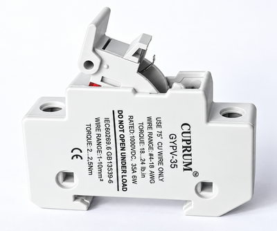 Держатель предохранителя DC1000V 1038 до 35А 1p с подсветкой
