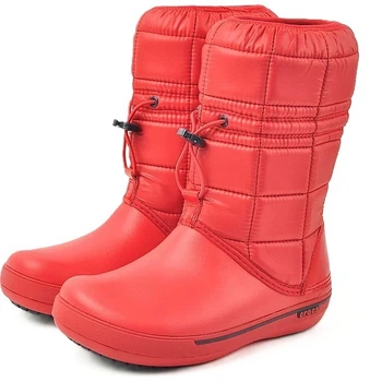 Жіночі крокси чоботи Crocs Crocband 2.5 Winter Boot Red (36-37, червоний)