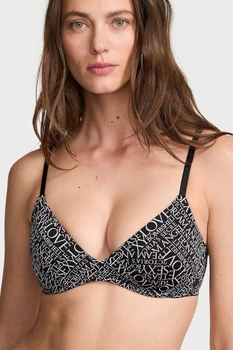 Бюстгальтер push-up Victoria's Secret 75C Чорний мікс (156999)