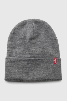 Мужская вязаная шапка Levi's one size Серый (156934)