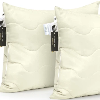 Набір бамбукових подушок Eco Light Creamy №1614 BamBoo мікросатин 50*70*2