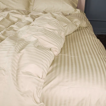 Простынь Satin Stripe 30-0002 Soft Yellow 150*220