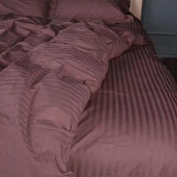 Простынь Satin Stripe 30-0008 Smoky Pink 220*240