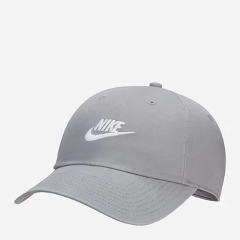 Дитяча бейсболка Nike Club Unstructured Futura Wash FB5063-073 50-56 Сіра (197599706656)
