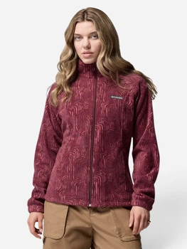 Толстовка на молнии на флисе женская Columbia 612086812 XL Бордовая (1159887814)
