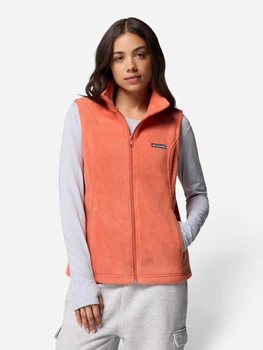 Теплый жилет флисовый короткий женский Columbia 391031217 XS Оранжевый (1159863937)