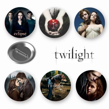 Набор закатный значков Twilight Сумерки 6 шт (ЗН10206)