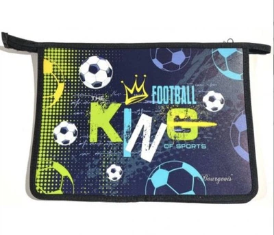 Папка на молнии А4+ Football King для документов и бумаг органайзер для учеников и офиса