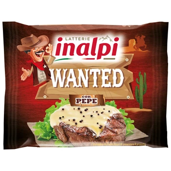 Сир плавлений з чорним перцем слайси 39% Inalpi 150 г (21783237)