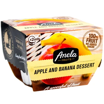 Яблучно-банановий десерт Anela Fruits 200 г (21778060)