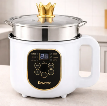 Электрическая кастрюля с пароваркой Domotec MS-7729 Электрокастрюля 1.8 л 2000 Вт