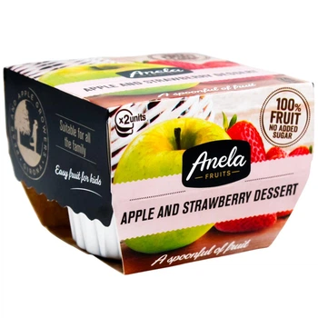 Яблучно-полуничний десерт Anela Fruits 200 г (21778058)
