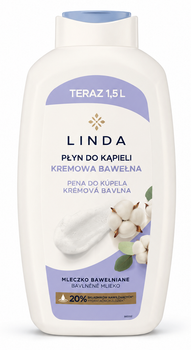 Гель-піна для душу Linda Kremowa Bawelna «Кремова бавовна», 1.5 л