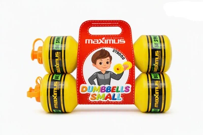 Гантель Малая Maximus 5256 набор 2штуки вес полных 2х0,75кг желтая