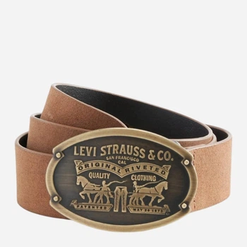 Ремень мужской из натуральной замши Levi's 399415356 34 (105 см) Коричневый (1162249352)