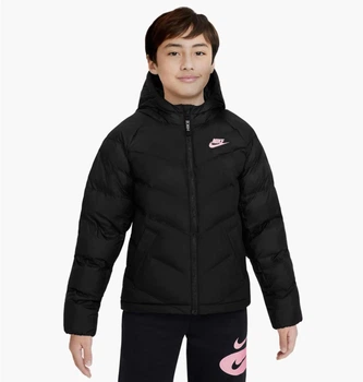 Куртка дитяча Nike Sportswear 011 S зріст 128 см Чорний DX1264-011