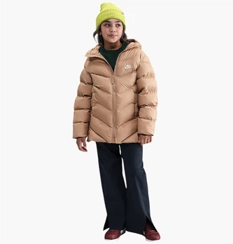 Куртка детская Nike K Nsw Tf Adp Puffer Mid Thigh Beige L рост 152 см Бежевый HJ2722-200
