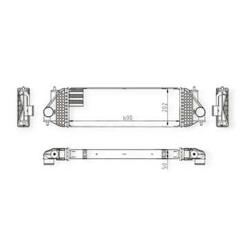 Радиатор интеркулера Suzuki Grand Vitara 1.9D (05-15) HART