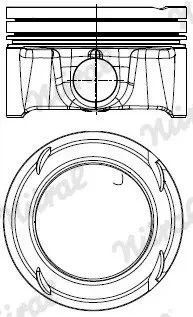 Поршень NURAL 8744050000 Mercedes GLK-Class, C-Class, E-Class, V-Class, GLC-Class, Vito, CLS-Class 2740300417, 2740301517, A2740300417