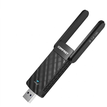 Wi-Fi адаптер COMFAST CF-952AX WiFi6 / 1800 Мбіт/с / Два діапазони / USB 3.0