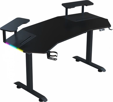 Компьютерный стол GT RACER TY-1669 (160x60x72-117) Black