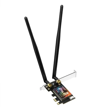 Сетевая карта Edup BE200 WiFi7 / BE6500 / Bluetooth 5.4 / Три диапазона / MU-MIMO / PCI Express