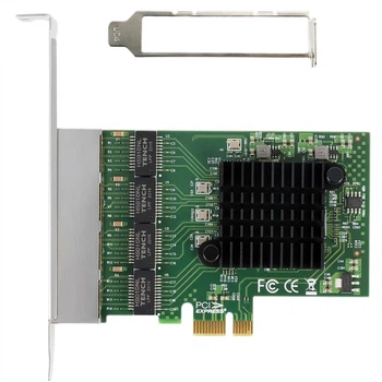 Мережева карта FLYBISH NA8111H-T4 4 порти RJ45 / PCI Express / Gigabit Ethernet
