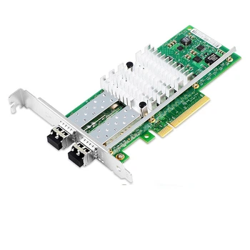 Сетевая карта Kunyu KY-82599-SR2, PCIe X8, 10 Гбит/с, два оптических порта, чип Intel 82599ES X520-SR2, с многомодовыми модулями, для серверов