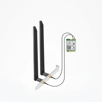 Wi-Fi/Bluetooth адаптер EB-LINK Intel AX210 WiFi6E / Bluetooth 5.3 / 6 ГГц / Три діапазони / MU-MIMO / M.2